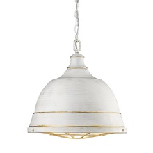 7312-L FW - Bartlett Large Pendant in French White